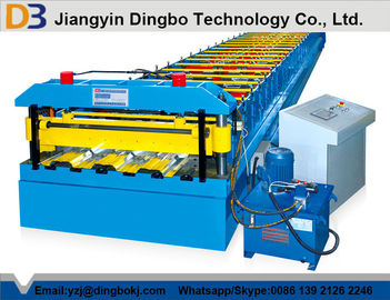 High Grade Metal Steel Deck Roll Forming Machine For Colored Galvanized Steel Sheet