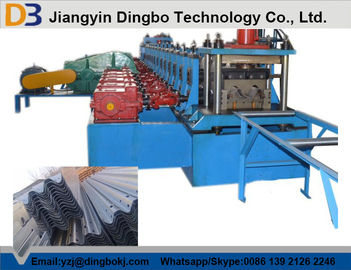 Durable Guard Rails Roll Forming Machine , Steel Rolling Machine With Electric Drive