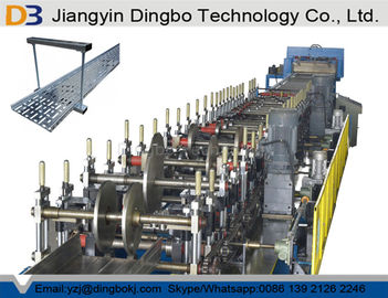 Main Motor Power 22KW Cable Tray Ladder Manufacturing Roll Forming Machine PLC System Controller